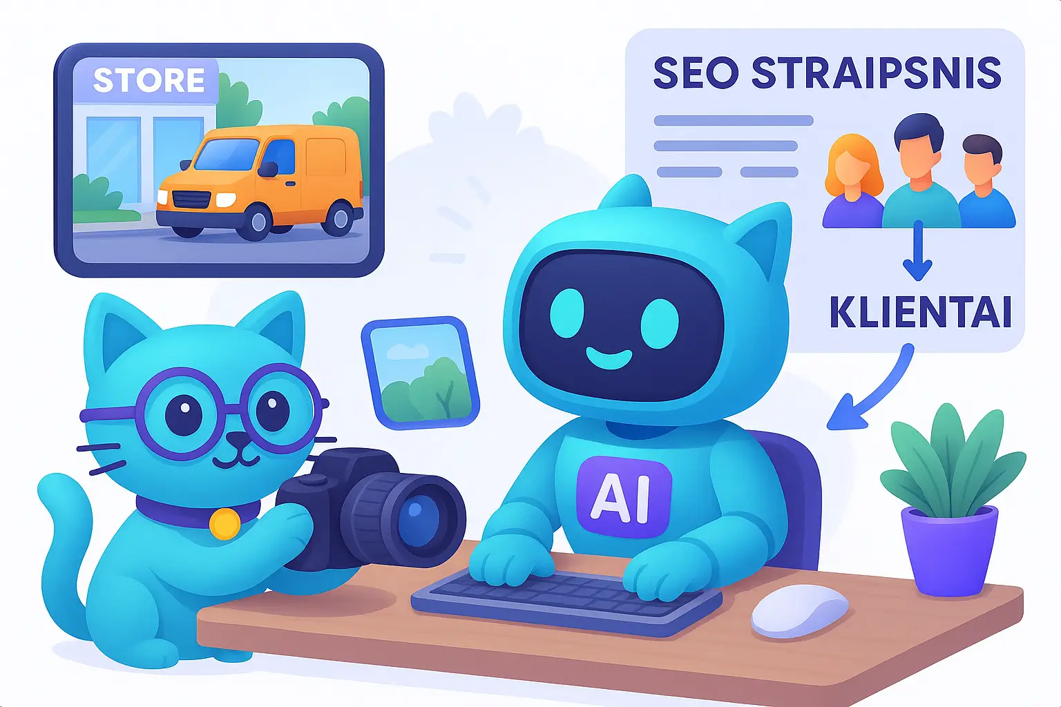 SEO iš nuotraukos į klientus
